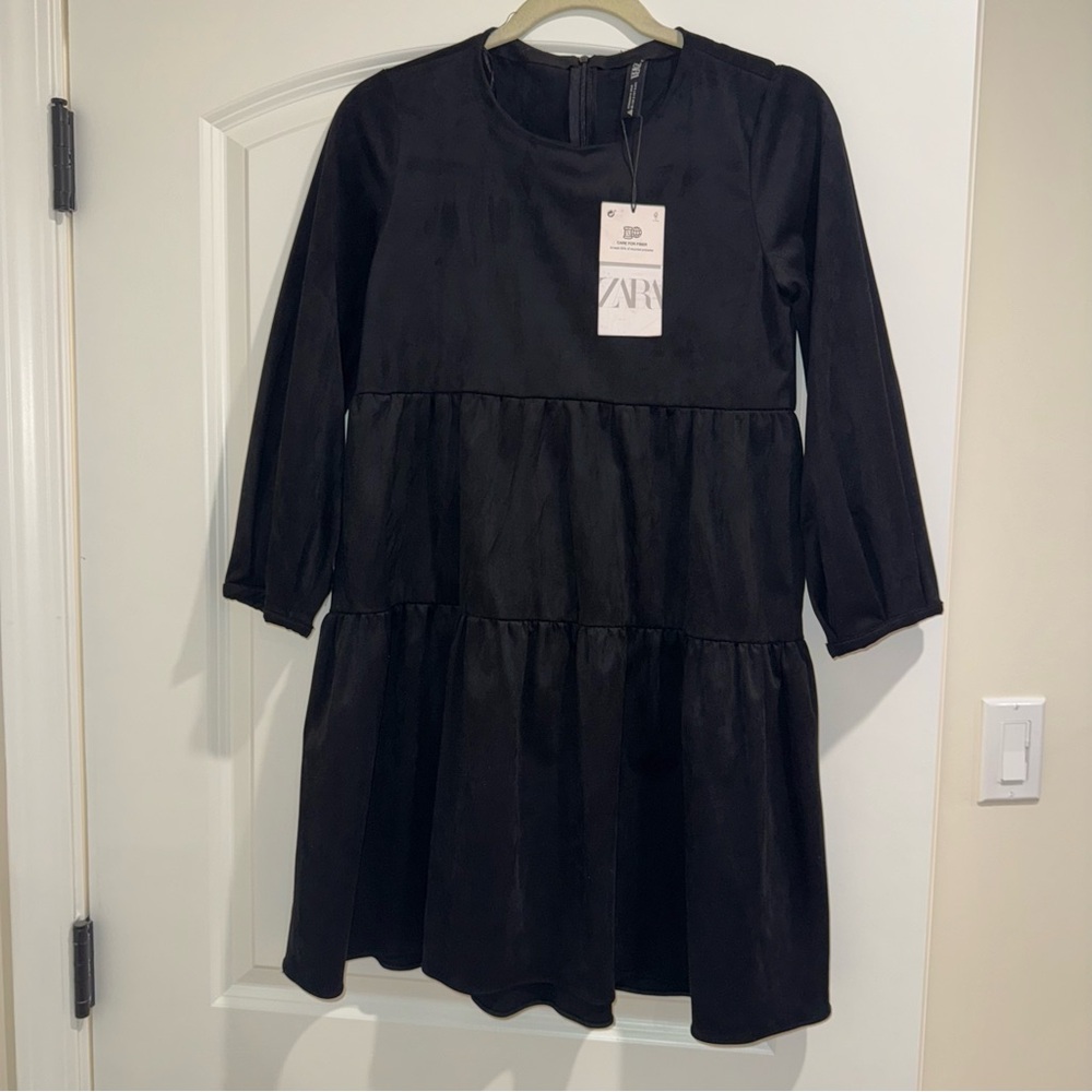 Zara Suede Black Dress